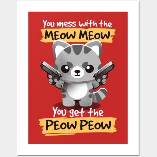 Meow meow peow peow Posters and Art